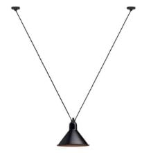 Bild von DCW Editions Lampe Gras N323 L Pendelleuchte konisch Les Acrobates De Gras H: 300 cm – Schwarz/Schwarz/Kupfer