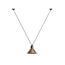 Bild von DCW Editions Lampe Gras N323 L Pendelleuchte konisch Les Acrobates De Gras H: 300 cm – Schwarz/Rohes Kupfer