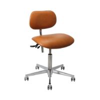 Bild von Vermund VL66 Bürostuhl SH: 44-64 cm - Chrom/Cognac-Leder