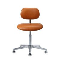 Bild von Vermund VL66 Bürostuhl SH: 44-64 cm - Chrom/Cognac-Leder