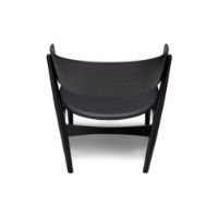 Bild von Sibast Furniture No 7 Lounge Chair SH: 35 cm – Schwarze Eiche / Schwarzes Victory-Leder