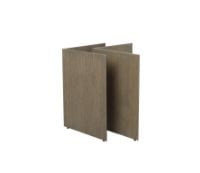 Bild von Ferm Living Mingle Holztischbeine B68 H: 71,65 cm – Dunkel gebeizte Eiche