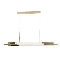 Bild von DCW Editions Mantis ORG 2000 Horizontale Pendelleuchte L: 200 cm – Gold