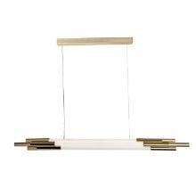 Bild von DCW Editions Mantis ORG 2000 Horizontale Pendelleuchte L: 200 cm – Gold