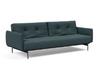 Bild von Innovation Living Black Label ILB 201 Schlafsofa mit Armlehnen L: 226 cm – Mahoga Dunkelblau/Schwarz