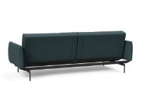 Bild von Innovation Living Black Label ILB 201 Schlafsofa mit Armlehnen L: 226 cm – Mahoga Dunkelblau/Schwarz