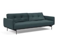 Bild von Innovation Living Black Label ILB 201 Schlafsofa mit Armlehnen L: 226 cm – Mahoga Dunkelblau/Schwarz