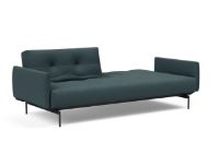 Bild von Innovation Living Black Label ILB 201 Schlafsofa mit Armlehnen L: 226 cm – Mahoga Dunkelblau/Schwarz