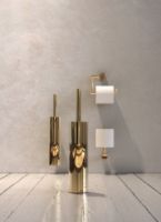 Bild von FROST NOVA2 Toilettenbürste 9 t/Boden H: 36,5 cm – Poliertes Gold