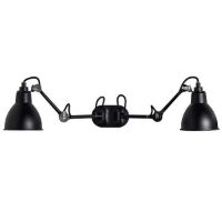 Bild von DCW Editions Lampe Gras N204 Doppelwandleuchte 2x17cm - Schwarz/Schwarz