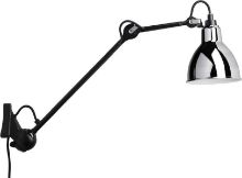 Bild von DCW Editions Lampe Gras N222 Wandleuchte Rund H: 40cm - Schwarz/Chrom