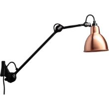 Bild von DCW Editions Lampe Gras N222 Wandleuchte Rund H: 40cm - Schwarz/Kupfer/Weiß