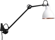 Bild von DCW Editions Lampe Gras N222 Wandleuchte H: 40cm - Schwarz/Weiß/Kupfer