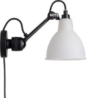 Bild von DCW Editions Lampe Gras N304CA Wandleuchte Rund mit Kabel H: 14cm - Schwarz/Glas