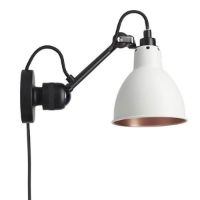 Bild von DCW Editions Lampe Gras N304CA Wandleuchte Rund mit Kabel H: 14cm - Schwarz/Weiß/Kupfer