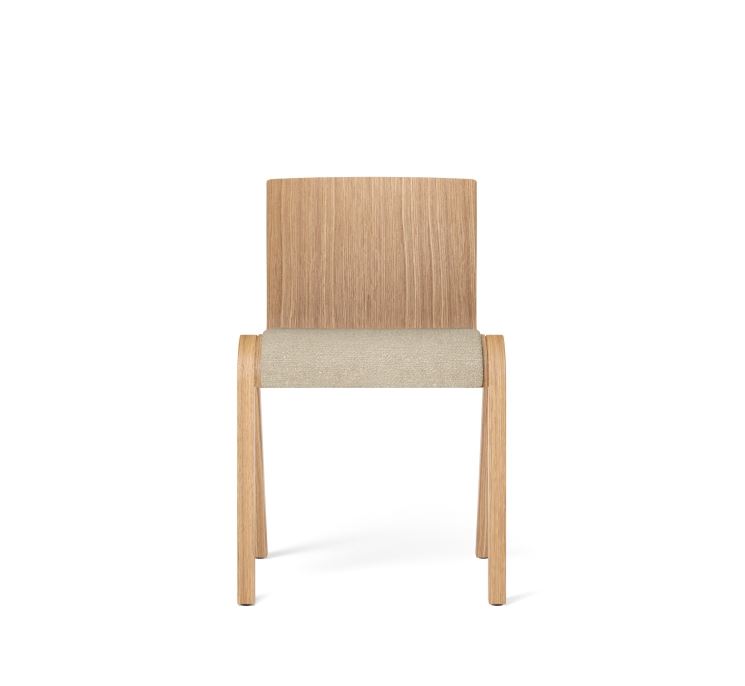 Bild von Audo Copenhagen Ready Dining Chair Sitz gepolstert SH: 48 cm – Natureiche/Bouclé 02