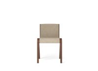 Bild von Audo Copenhagen Ready Dining Chair, vorne gepolstert, SH: 48 cm – Rot gebeizte Eiche/Bouclé 02