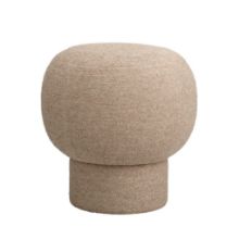 Bild von NORR11 Liège Pouf H: 45,5 cm - Taupe 04 / Barnum Bouclé