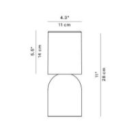 Bild von Luceplan Nui Mini Tischleuchte H: 28 cm - Weiß