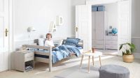 Bild von Flexa Classic Bett 140x200 cm - Grau pigmentiert