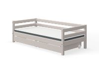 Bild von Flexa Classic Einzelbett mit Schubladen 90 x 200 cm – grau pigmentiert