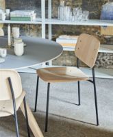 Bild von HAY CPH 20 Runder Tisch Ø: 120 cm – Lackierte massive Eiche/Graues Linoleum