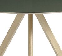 Bild von HAY CPH 20 Runder Tisch Ø: 120 cm – Lackierte massive Eiche/Grünes Linoleum