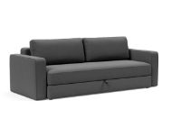 Bild von Innovation Living Black Label ILB 401 Schlafsofa mit Armlehnen 150–200 cm – Mahoga Seal Grey/Matt Black