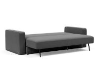 Bild von Innovation Living Black Label ILB 401 Schlafsofa mit Armlehnen 150–200 cm – Mahoga Seal Grey/Matt Black