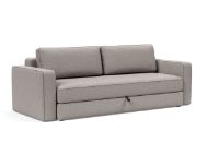 Bild von Innovation Living Black Label ILB 401 Schlafsofa mit Armlehnen 150–200 cm – Corocco Warm Grey/Matt Black