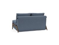 Bild von Innovation Living Black Label ILB 500 Schlafsofa 140–200 cm – Yogia Ozeanblau/Räuchereiche