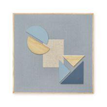 Bild von Nofred Pinnwand mit 8 Magneten 51,2 x 51,2 cm – Blau