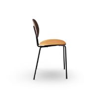 Bild von Sibast Furniture Piet Hein Stuhl SH: 45 cm – Walnuss/Cognac-Dünenleder