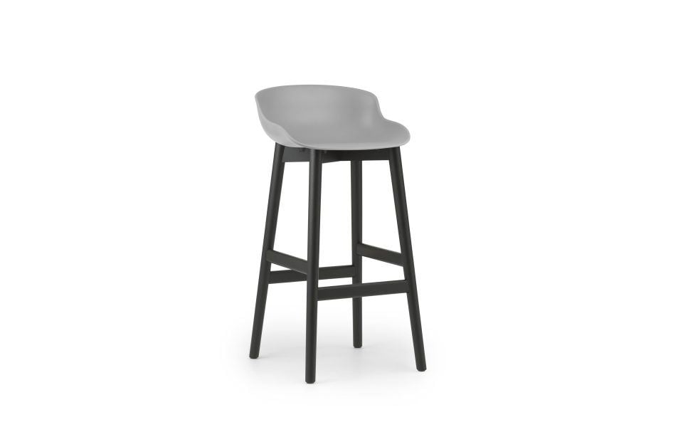 Bild von Normann Copenhagen Hyg Barhocker SH: 75 cm – Grau/Schwarz