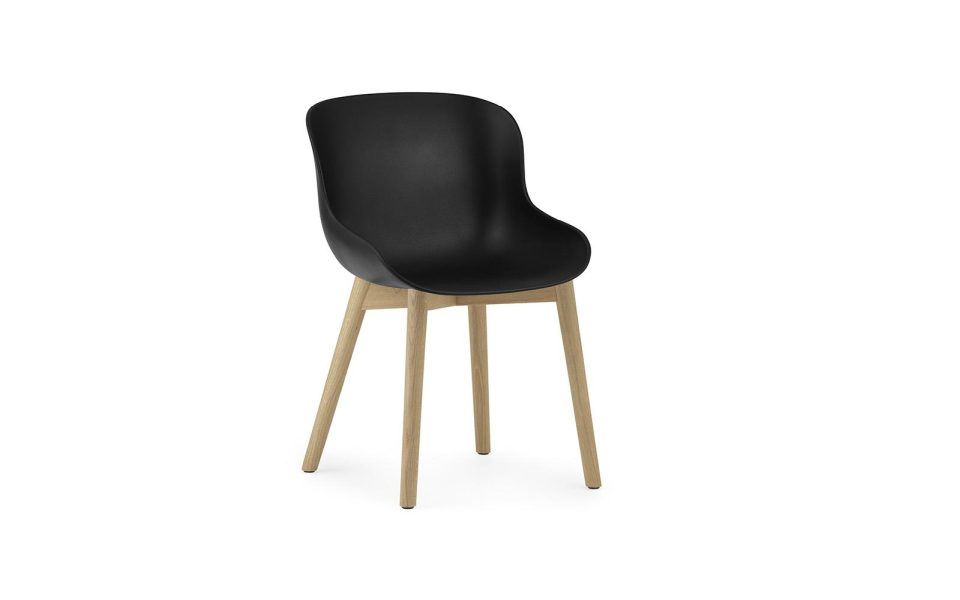 Bild von Normann Copenhagen Hyg Esszimmerstuhl SH: 46 cm – Eiche/Schwarz