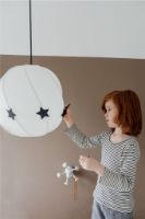 Bild von Nofred Kids Loft-Lampe Twirly mit Magneten Ø: 41 cm – Weiß