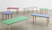 Bild von HAY Zweifarbiger Tisch 200x90 cm – Ockerpulver / Hellgrau