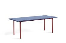 Bild von HAY Zweifarbiger Tisch 200x90 cm – Kastanienrotes Pulver / Blau