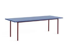 Bild von HAY Zweifarbiger Tisch 240 x 90 cm – Kastanienrotes Pulver / Blau