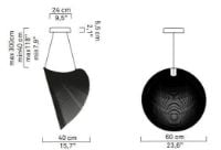 Bild von Luceplan Illan Pendelleuchte Ø: 60 cm - Birke