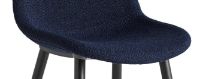 Bild von HAY Neu 12 Esszimmerstuhl gepolstert SH: 46 cm - Soft Black Lacquered Oak/Flamiber Dark Blue J4