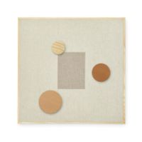 Bild von Nofred Pinnwand mit 3 Magneten 51,2 x 51,2 cm – Sand