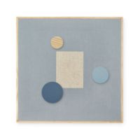 Bild von Nofred Pinnwand mit 3 Magneten 51,2 x 51,2 cm – Blau