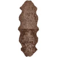 Bild von Natures Collection Teppich aus neuseeländischem Schaffell, kurze Wolle, lockig, 180 x 60 cm – Taupe
