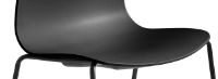 Bild von HAY AAC 16 About A Chair SH: 46 cm – Schwarz pulverbeschichteter Stahl/Schwarz