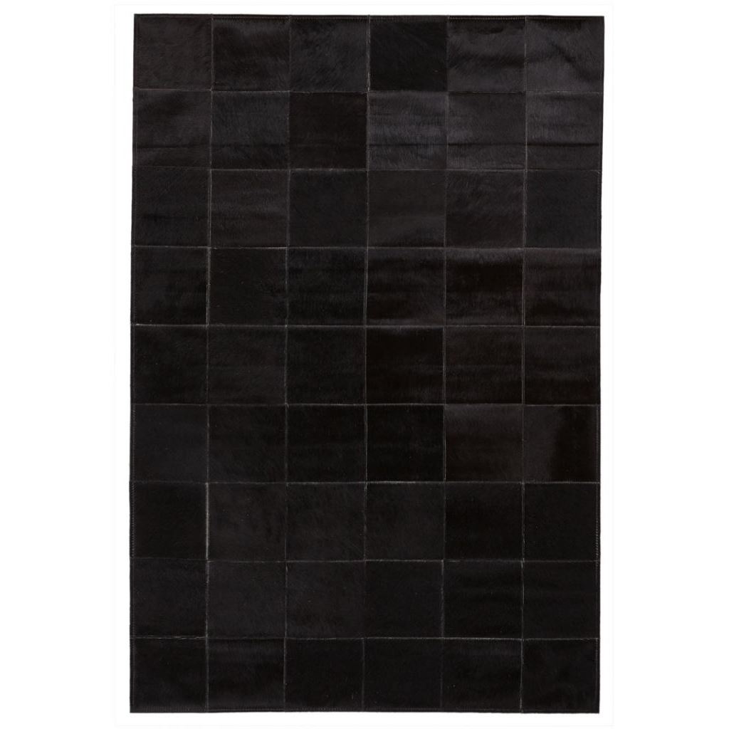 Bild von Natures Collection Premium-Teppich aus brasilianischem Kuhfell-Design, 120 x 180 cm – Schwarz