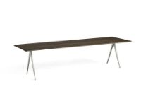 Bild von HAY Pyramide Tisch 02 300x85 cm - Beige pulverbeschichteter Stahl/Räuchereiche