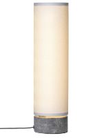 Bild von GUBI Unbound Tischlampe H: 45 cm - White Linnen/Grey Marble 
