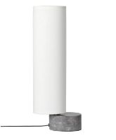 Bild von GUBI Unbound Tischlampe H: 45 cm - White Linnen/Grey Marble 
