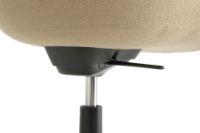 Bild von HAY AAC155 Drehstuhl About A Chair SH: 44 cm – Schwarz pulverbeschichtetes Aluminium/Hallingdal